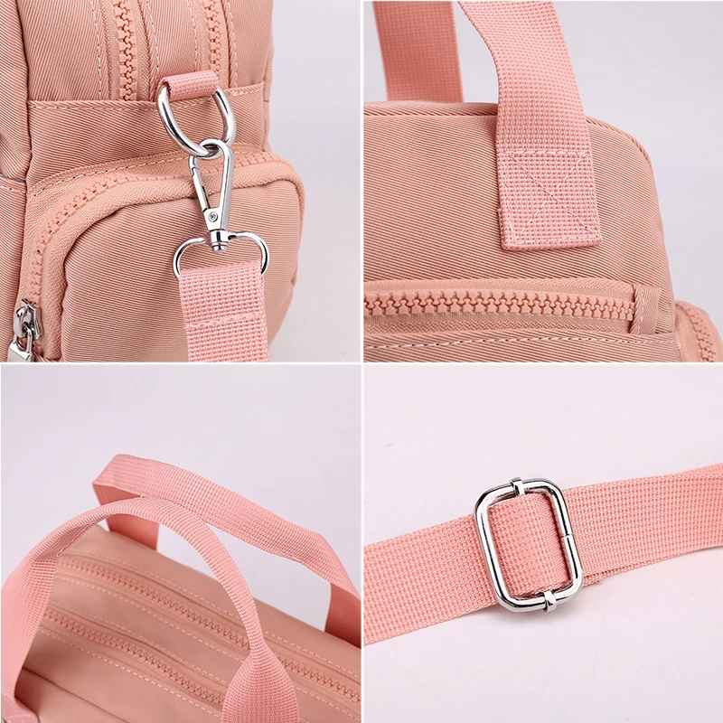 

Pure Color Portable Fitness Handbag For Women 2021 Nylon Waterproof Large Capacity Lady Shoulder Bag Shopper Cross Body Bag
