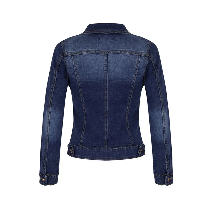 

Jacket Outerwear Jean Jacket Plus Size Short Denim Jackets Women Autumn Wash Sleeve Vintage Casual Denim Coat Ladies
