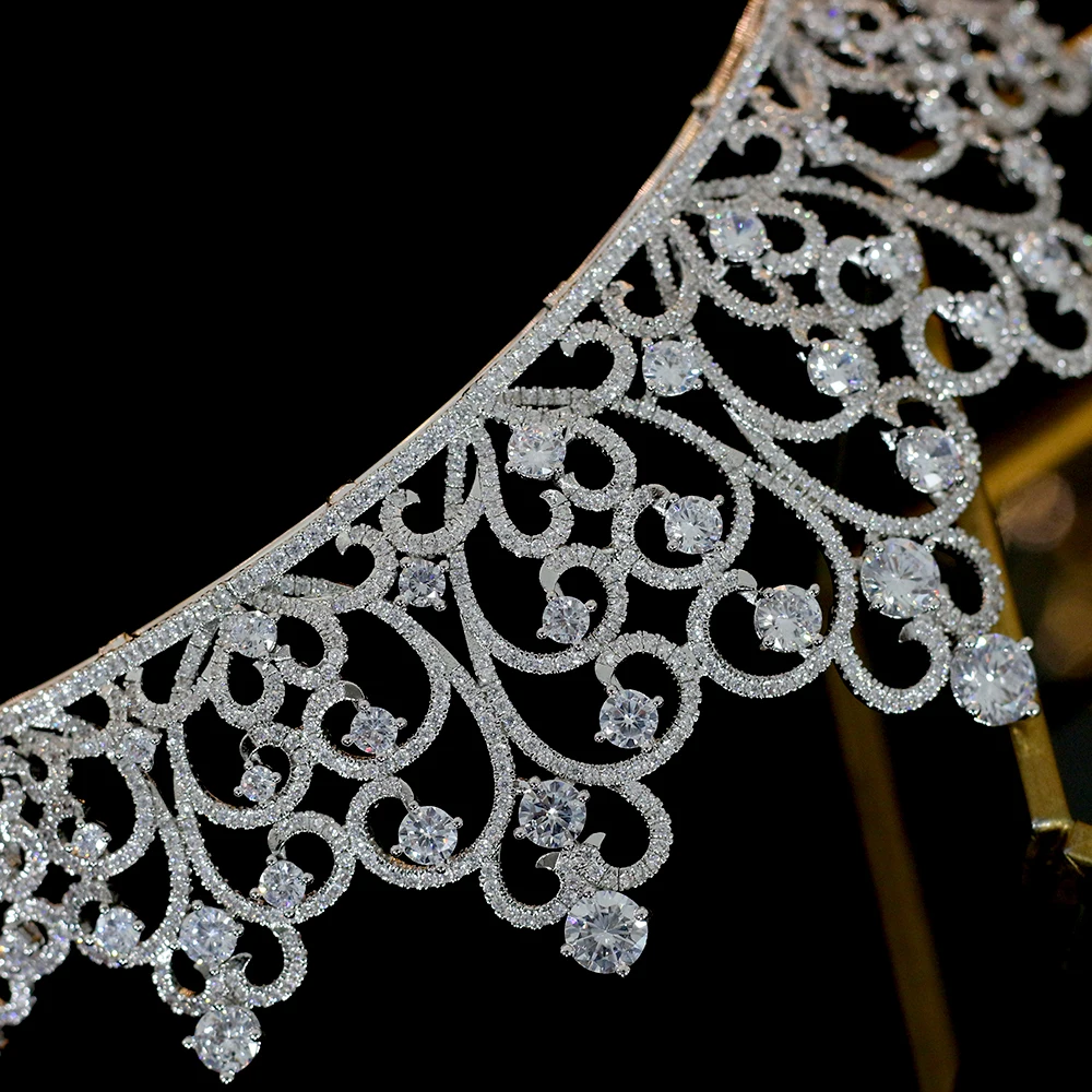 

High-end zirconia wedding crown, hair accessories, hair accessories, bridal crown / headwear, mermaid crown, crystal crown