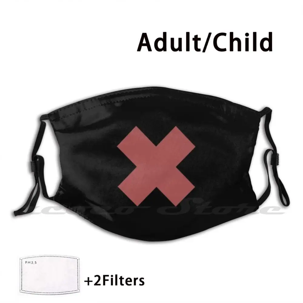 

Маска с фильтром Pm2.5 для взрослых и детей, красная, Черная