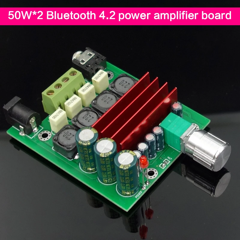 DC8 25V 50 Вт * 2 плата цифрового усилителя мощности DIY TPA3116 HIFI Bluetooth 4 Плата аудио с