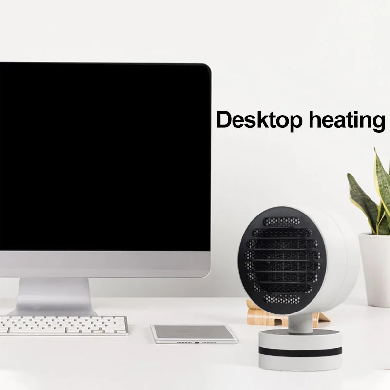 

500W Mini Electric Heater Portable Desktop Fan Heater Shaking Head PTC Ceramic Heating Warm Air Fan Home Office Warmer Machine