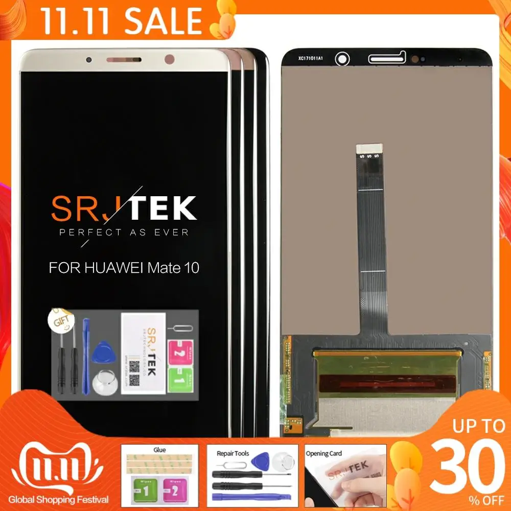 ЖК-дисплей 5 9 дюйма для Huawei Mate 10 сенсорный экран с дигитайзером в сборе Mate10 ALP L09 L29