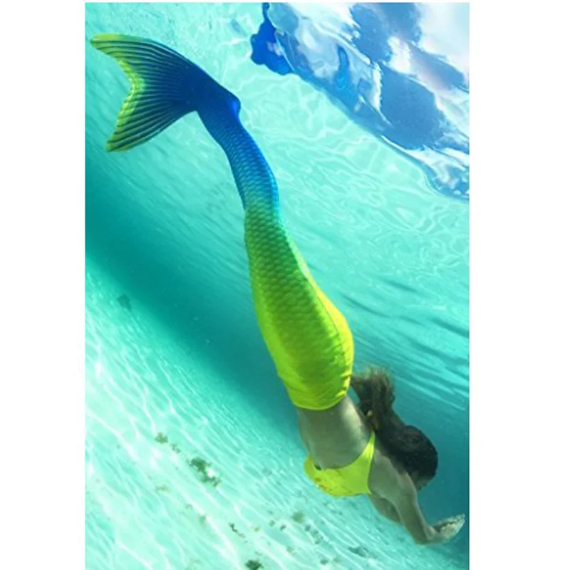 костюм русалки купальник детский хвост для девочки взрослый с моноластом детей