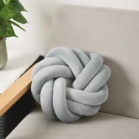 nordic handmade woven cushion soft comfortable ring mat spherical knot pillow sofa chair cushion photography props home decor