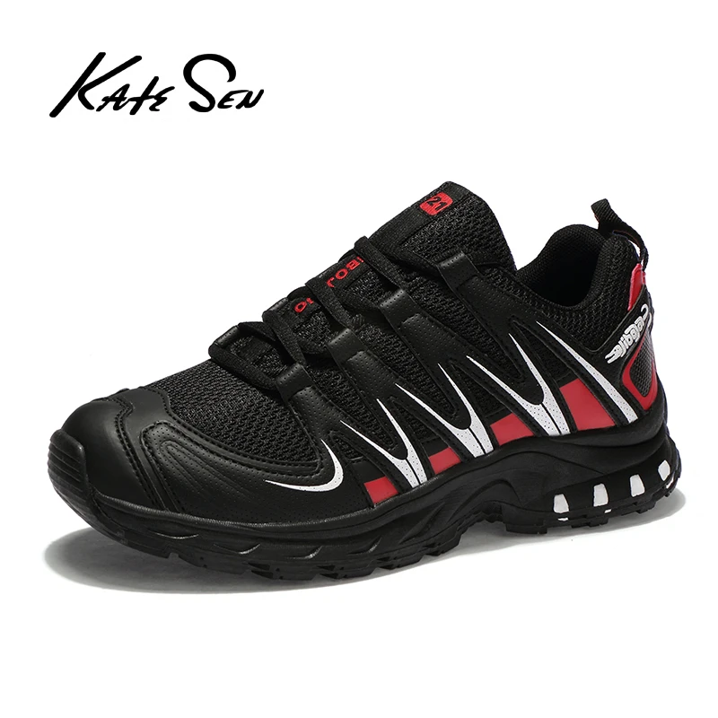 KATESEN summer men sneakers Flyknit breathable casual shoes lightweight non-slip Tenis Masculino Outdoor Walkng Jogging Shoes | Обувь