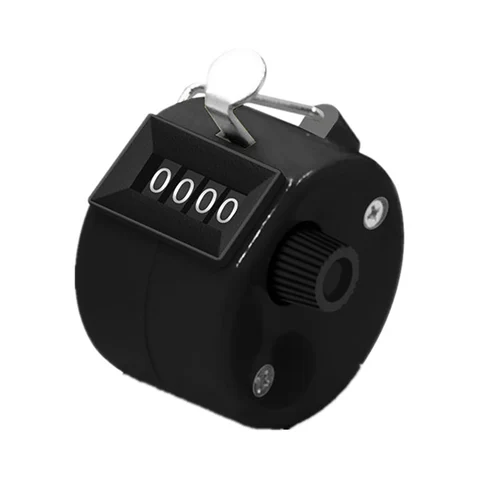 4 dígitos 8 contadores de números de cores de plástico, casca de mão de mão de mão manual contagem manual contagem de contagem de contador de contagem