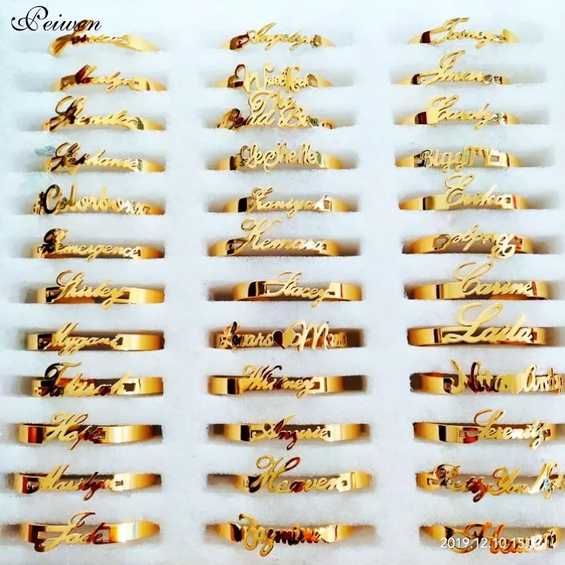 

Personalized Custom Name Bracelet Stainless Steel Nameplate Bracelets For Baby Women Men Charm Bangle Customized Family Jewelry