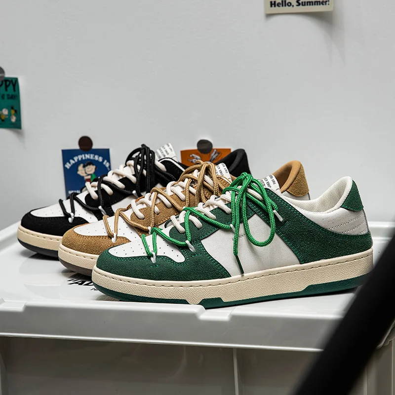 

Men's casual shoes outdoor sports running comfortable breathable sports shoes leather non-slip light shoes student canvas shoes