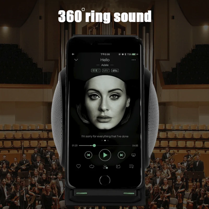 Беспроводное зарядное устройство с двойной катушкой и поддержкой быстрой