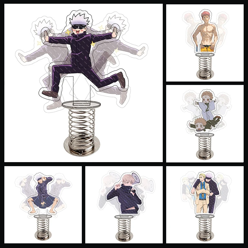 

Anime Jujutsu Kaisen standing sign Yuji Itadori Fushiguro Megumi Action Figure Gojo Satoru Kugisaki Nobara Figure Model Toys