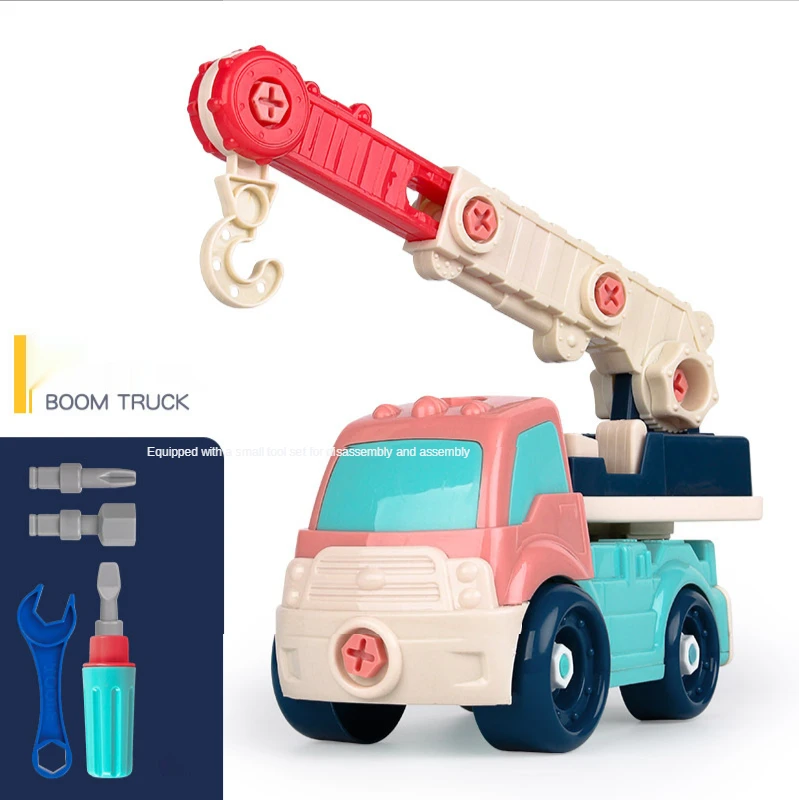 

DIY toy detachable assembly vehicle Disassemble toy simulation construction truck for kid's toys