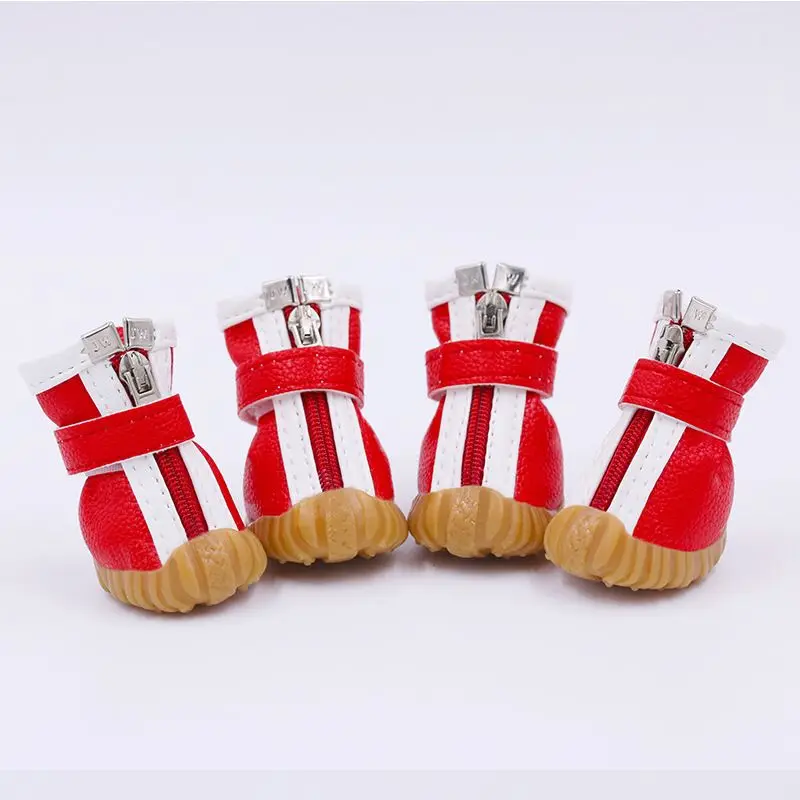 

Winter Pet Dog Shoes Sports Warm Chihuahua York Teddy Bear Zipper Shoes For Small Dogs Boots Socks Four Seasons Pets Supplies