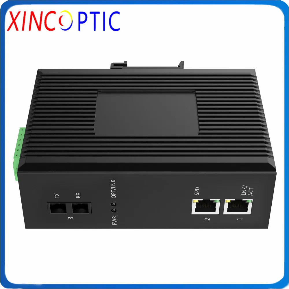 1SFP + 2RJ45 за исключением SFP Din рейку порт промышленный Ethernet волоконный