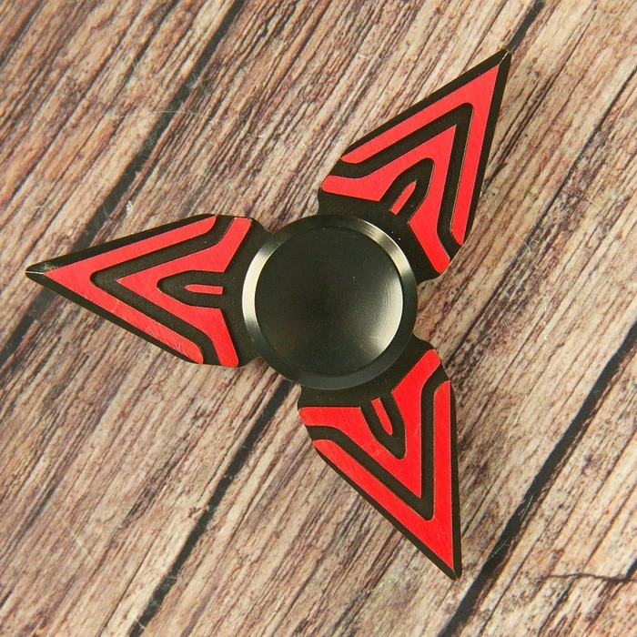 Спиннер Раскаленная лава красно черный 6*6 см 2694985|Фиджет-спиннер| |