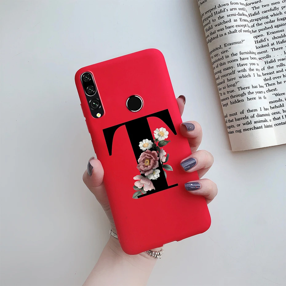 for huawei honor 9x premium case for honor 9x global cover silicon tpu soft letters flower phone case for huawei honor 9x funda free global shipping