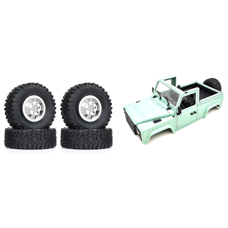 

1 Set D90 Car Body Shell With Tire & 1 Set Upgraded Metal Wheel Hub
