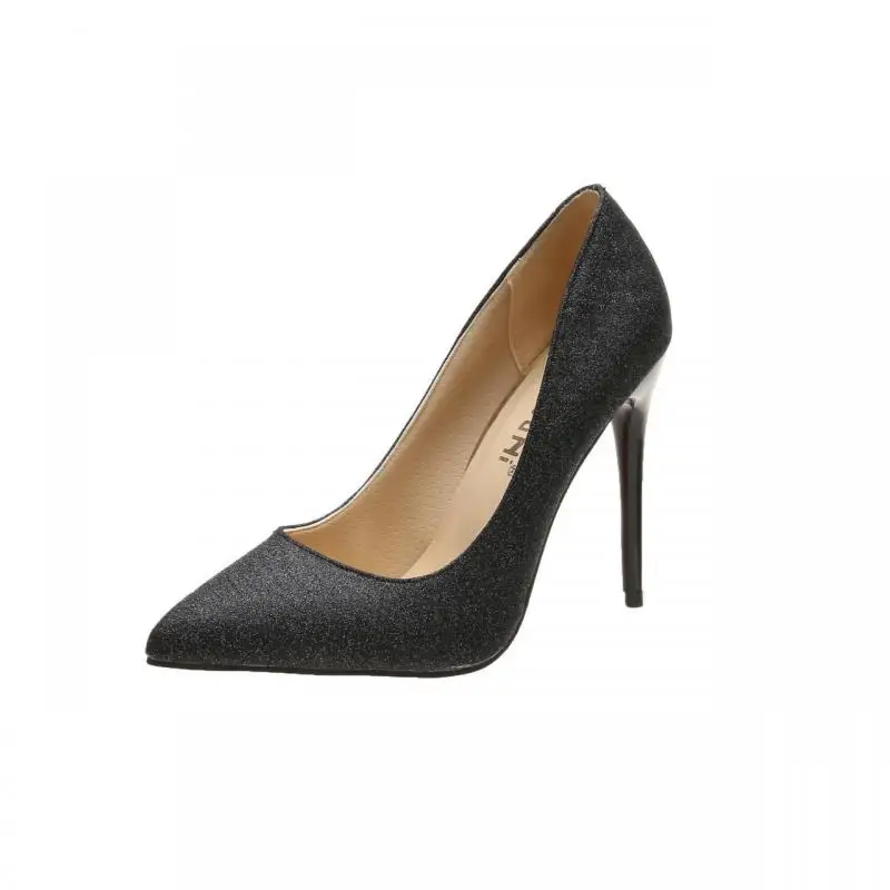 

2021 New Spring And Autumn Gloss Super High Heel Stiletto Pointed Toe Women's Single Shoes