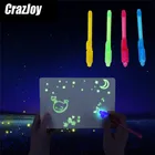 Забавная светящаяся световая ручка волшесветильник УФ-лампа комбинированная ручка для рисования с невидимыми чернилами обучающая образовательная Лазерная для детей игрушки подарки