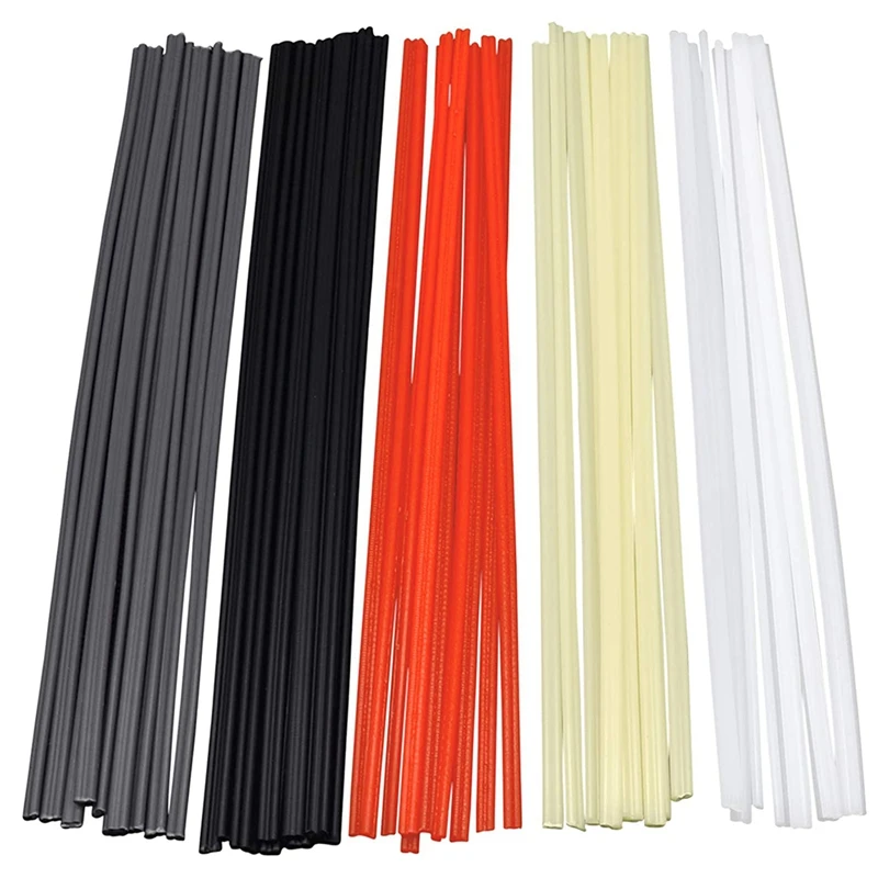 

Promotion! 50PCS Plastic Welding Rods - PP/PVC/PE Plastic Welder Rods for Hot Air Tools 10 Inch (Each Color 10PCS)