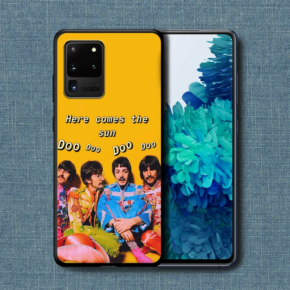 

Beatle Band Phone Case For Samsung Galaxy Note S 8 9 10 20 Plus E Lite Uitra black Back Pretty Etui Silicone Shell Luxury Cover
