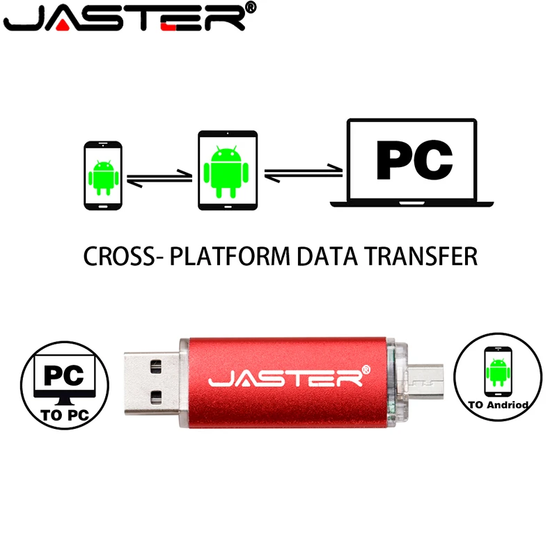 Многофункциональный OTG флэш-накопитель JASTER 16 ГБ 32 4 8 64 USB (для компьютера/телефона