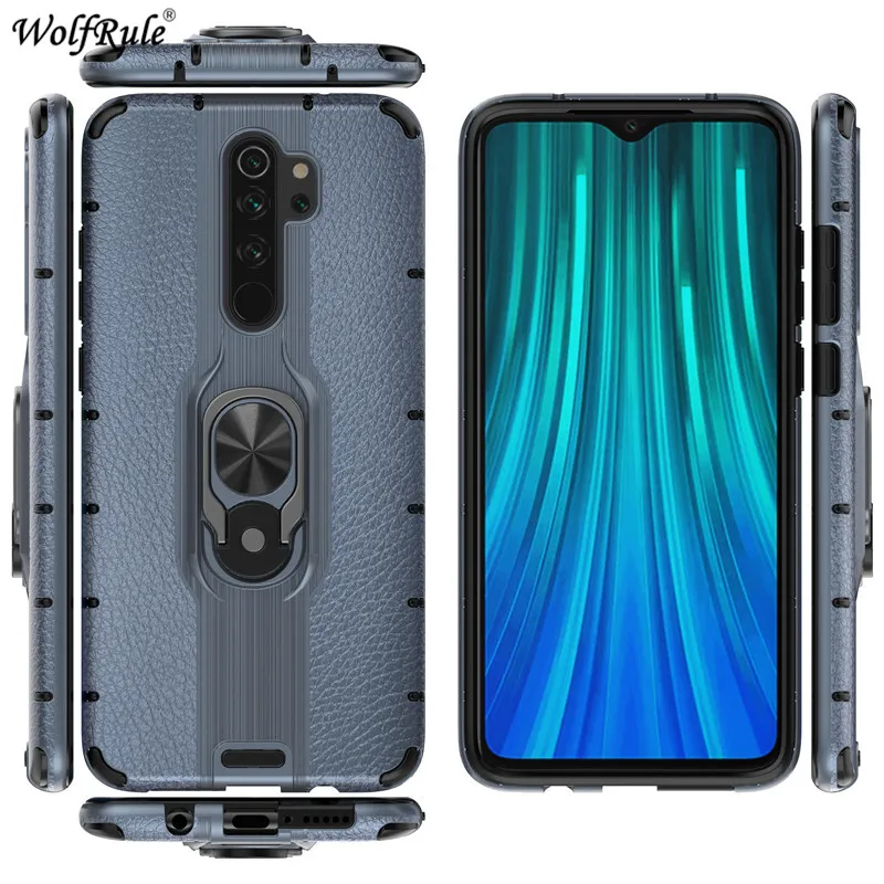 Чехол для Xiaomi Redmi Note 8 Pro чехол-бампер телефона с кольцом-держателем защитный чехол