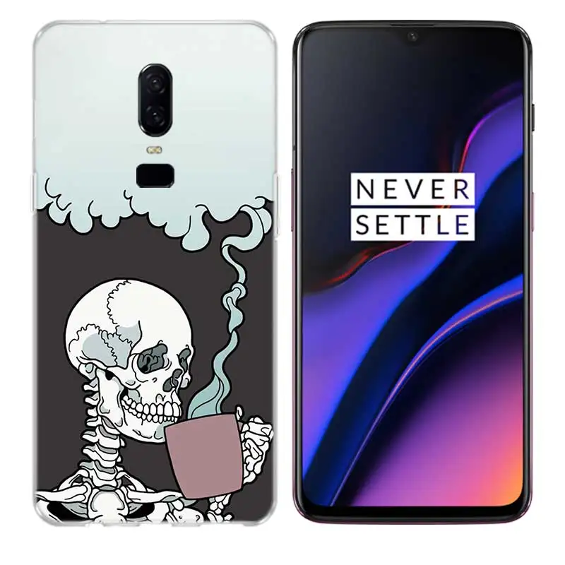 Pirates Skull Luxury Soft TPU Silicone Phone Back Case For OnePlus One Plus 7 Pro 5 5T 6T 6 Fundas Printed Cover Coque |