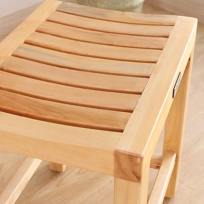 Небольшой антикоррозийный деревянный стул для ванной комнаты скамейка из