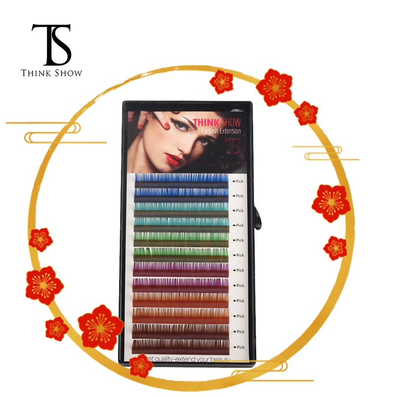 Ресницы THINKSHOW индивидуальные для наращивания натуральные и мягкие толщина 0 07 мм |