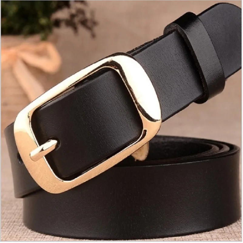 Женский ремень с пряжкой из натуральной кожи винтажные женские ремни