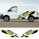 Виниловые наклейки для Volkswagen Transporter T4 T5 T6, декоративные спортивные наклейки для кузова автомобиля