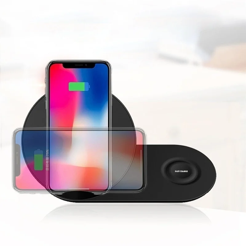 2 в 1 беспроводная зарядная станция для Galaxy S10 S9 S8 плюс Note10 + 9 8 беспроводной