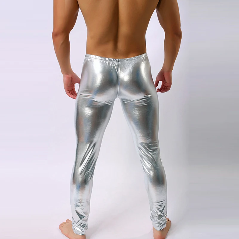 Мужские сексуальные леггинсы модные мужские Штаны для выступлений узкие