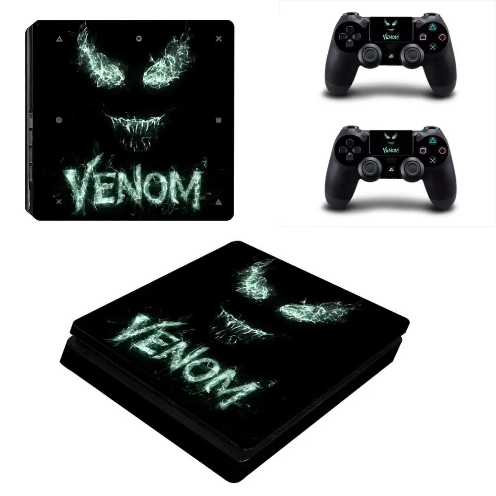 PS4 тонкие наклейки Venom PS 4 Play станция виниловые на кожу Adesivo для playstation тонкая