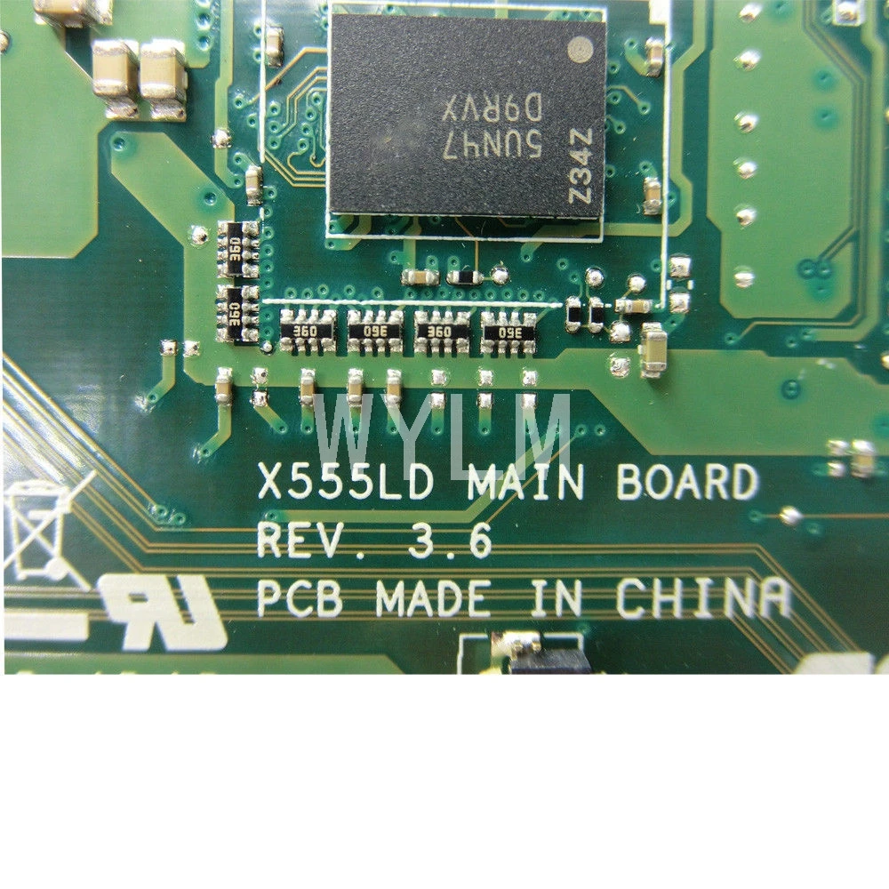 X555LJ EDP MAIN_BD_4G/I5-5200CPU/AS GT920M/2G mainboard REV3.6 For Asus LB X555LF X555LD X555L VM590L laptop motherboard | Компьютеры и