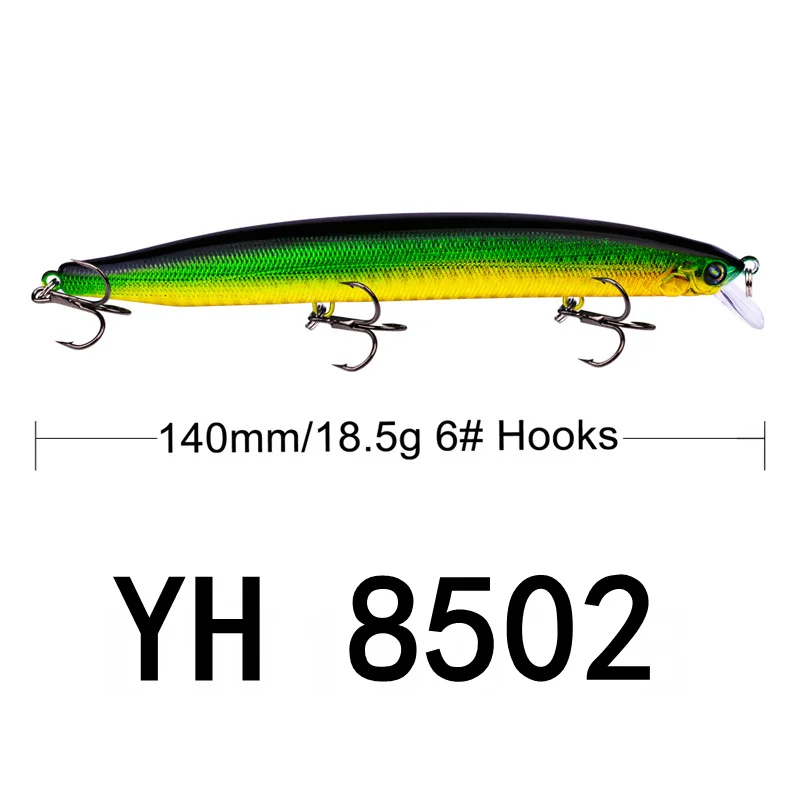 

1 Pcs 18.5g 14cm 6 Colors Hard Bait Minnow Fishing Lures Peche Bass Trolling Artificial Hard Bait Crankbait Carp Fishing Tackle
