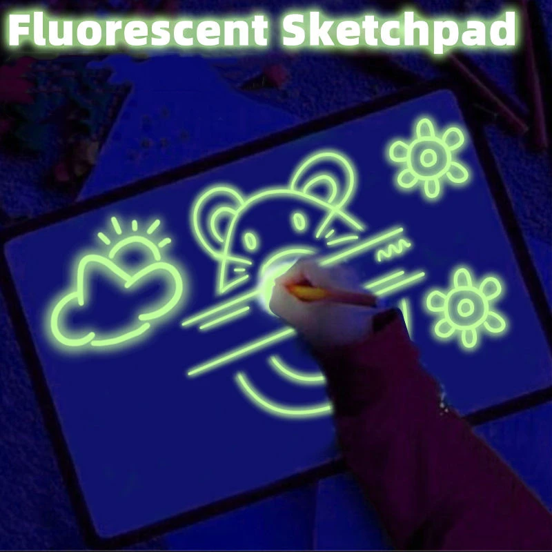 Планшет Magic Beam светящаяся доска для рисования граффити планшет Draw светильник