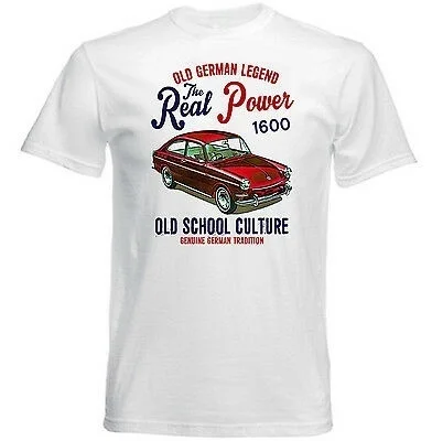 

VINTAGE GERMAN CAR 1600 - NEW COTTON T-SHIRT Tee
