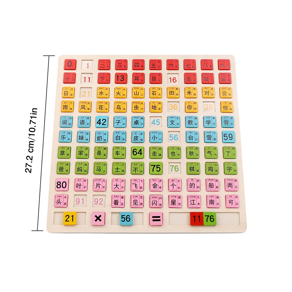 

Montessori Educational Wooden Blocks Math Toys For Kids Children Baby Toys Study Table Math Arithmetic Teaching Aids Toys