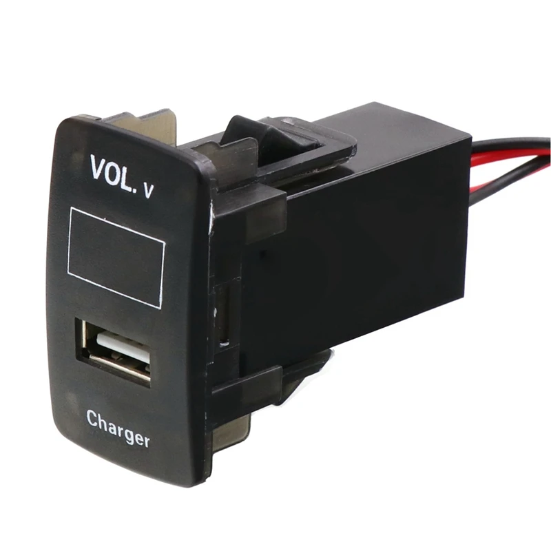 USB Charger DC12V 5V 2.1A Socket Car Led Digital Voltage Display Meter Battery Monitor for HONDA | Автомобили и мотоциклы