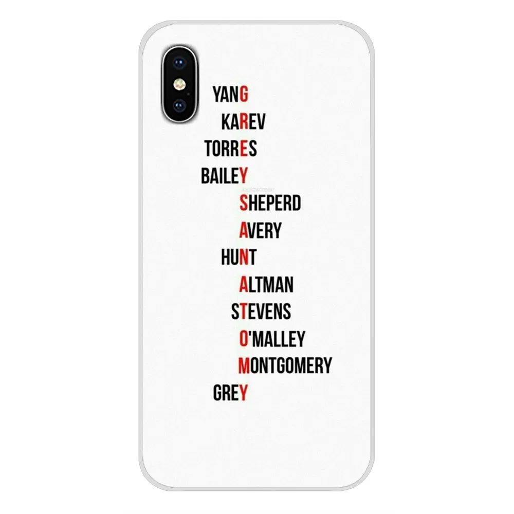 greys anatomy hot selling for apple iphone x xr xs 11pro max 4s 5s 5c se 6s 7 8 plus ipod touch 5 6 tpu transparent shell covers free global shipping