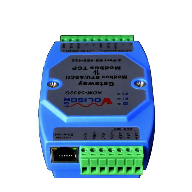 ADM 5832G Industrial 2 Порты и разъёмы Modbus шлюз сервер rs485/422 MODBUS RTU/ASCII для TCP sup PLC