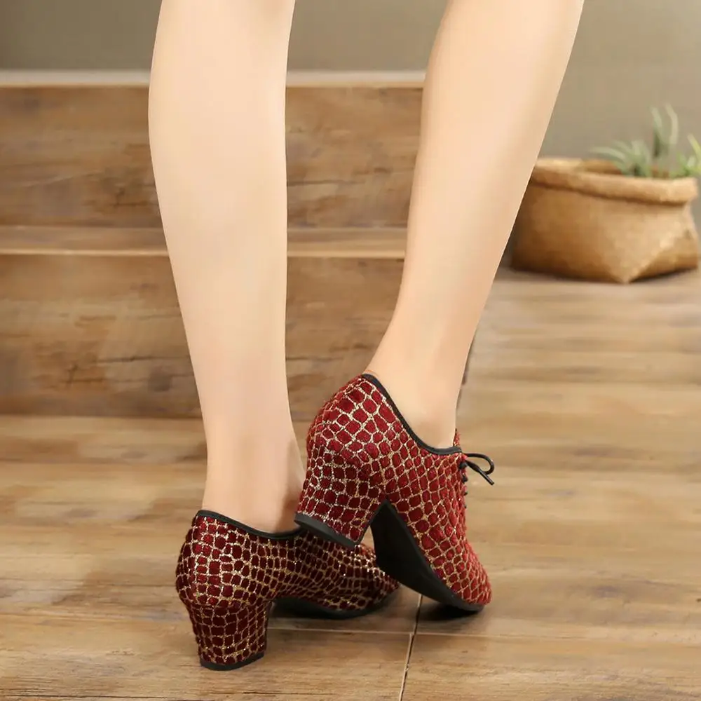 Современные туфли для бальных танцев Мужские туфли-оксфорды на мягкой резиновой