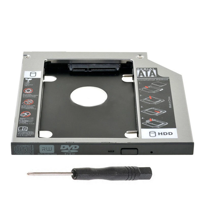 

9.5mm 2nd SATA Hard Drive HDD SSD Enclosure Caddy for Lenovo Thinkpad T440p T540 T540p W540 W540p W541