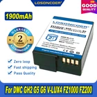 1900 мАч, DMW-BLC12 BLC12E BLC12 BP DC12 DC12U BP-DC12 БатареяUSB кабель для Panasonic Lumix DMC GH2 G5 G6 G7 V-LUX4 DMC-GH2 FZ1000 FZ200 FZ300