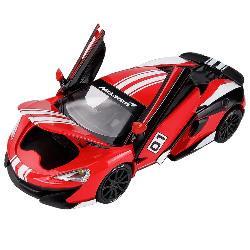 

Simulation 1:32 McLaren 600LT sports car model sound and light back force boy racing children's toy car model