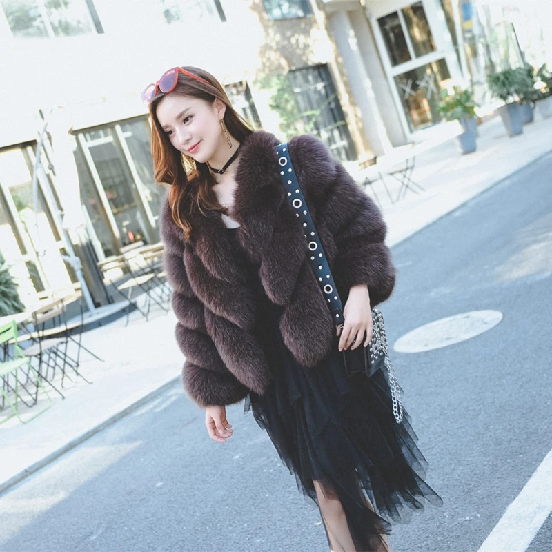 

YOSICIL NEW Streetwear Furry Faux Fur Coat Women Plus Size Long Sleeve Winter Coats Ladies Jackets fourrure abrigo mujer