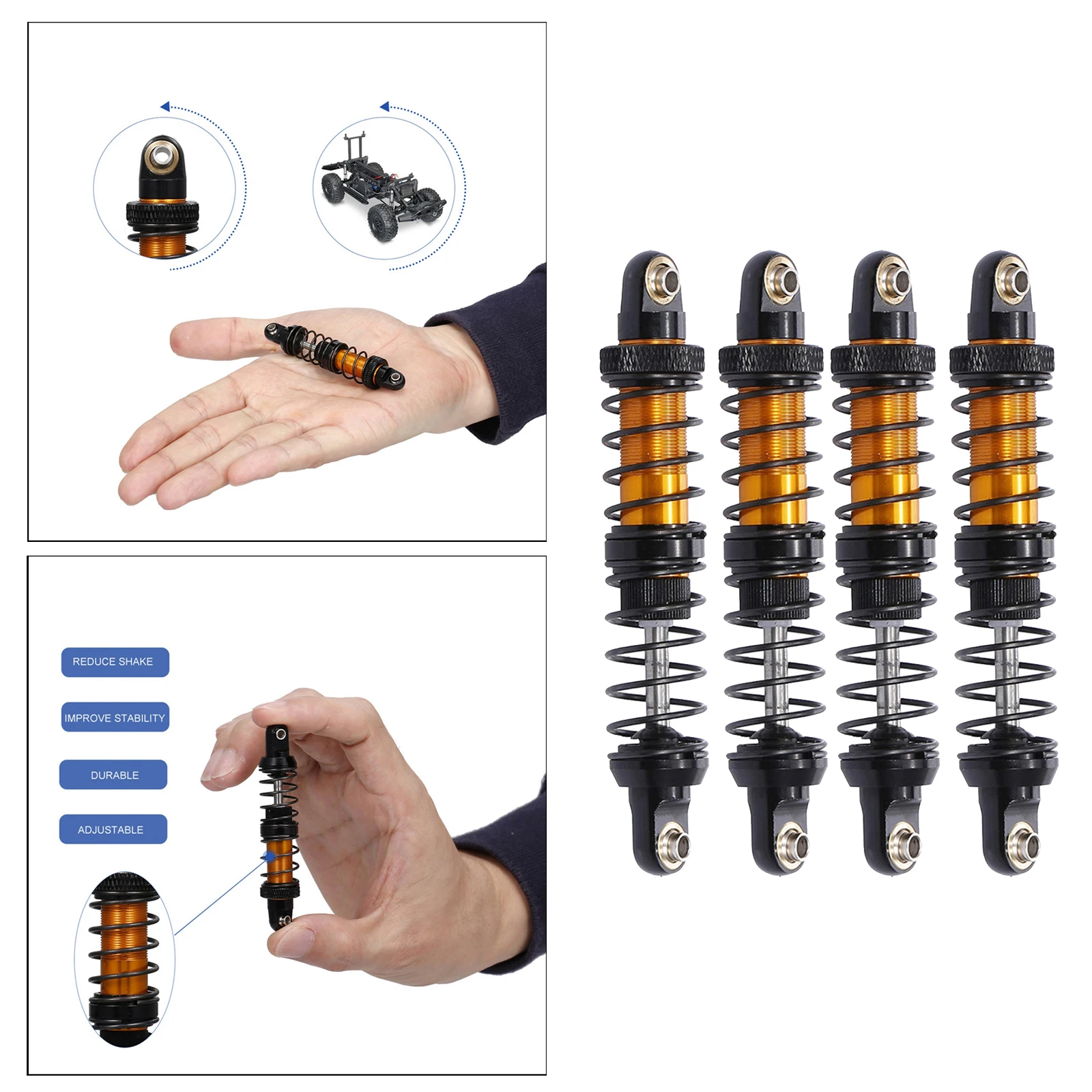 

4 шт. амортизатор для Axial AXI03007 1/10 RC автомобильные аксессуары