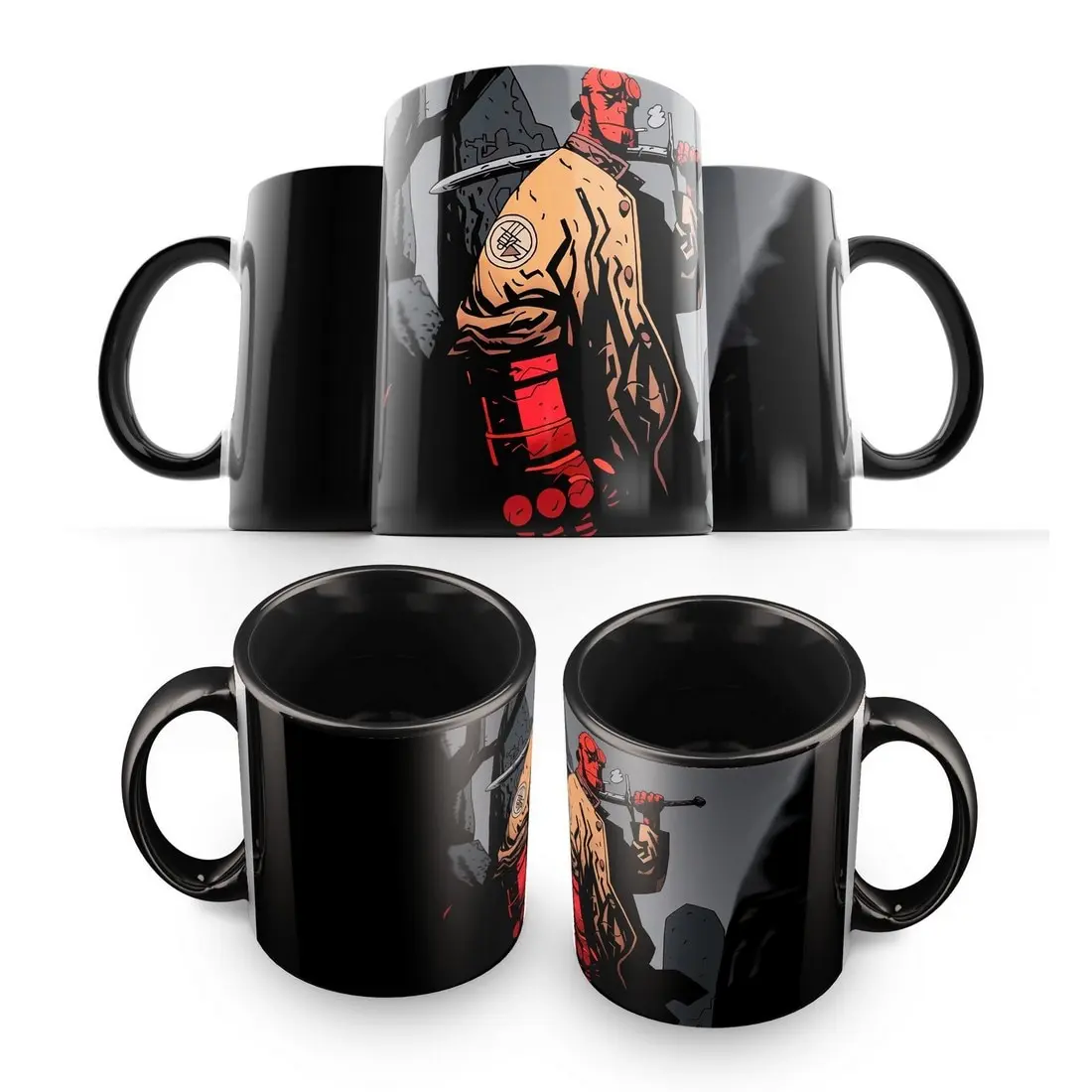 Кружка: Hellboy comics(хэлбой комикс марвел ди си marvel dc человека паук железный человек